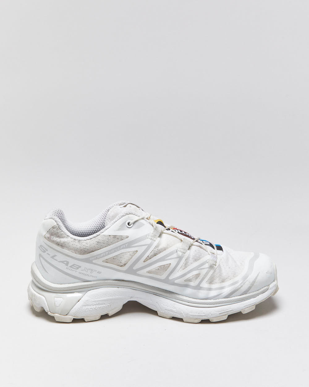 2022 Salomon XT6 S-Lab Women's White/White/Lunar Rock Trainers - UK4.5