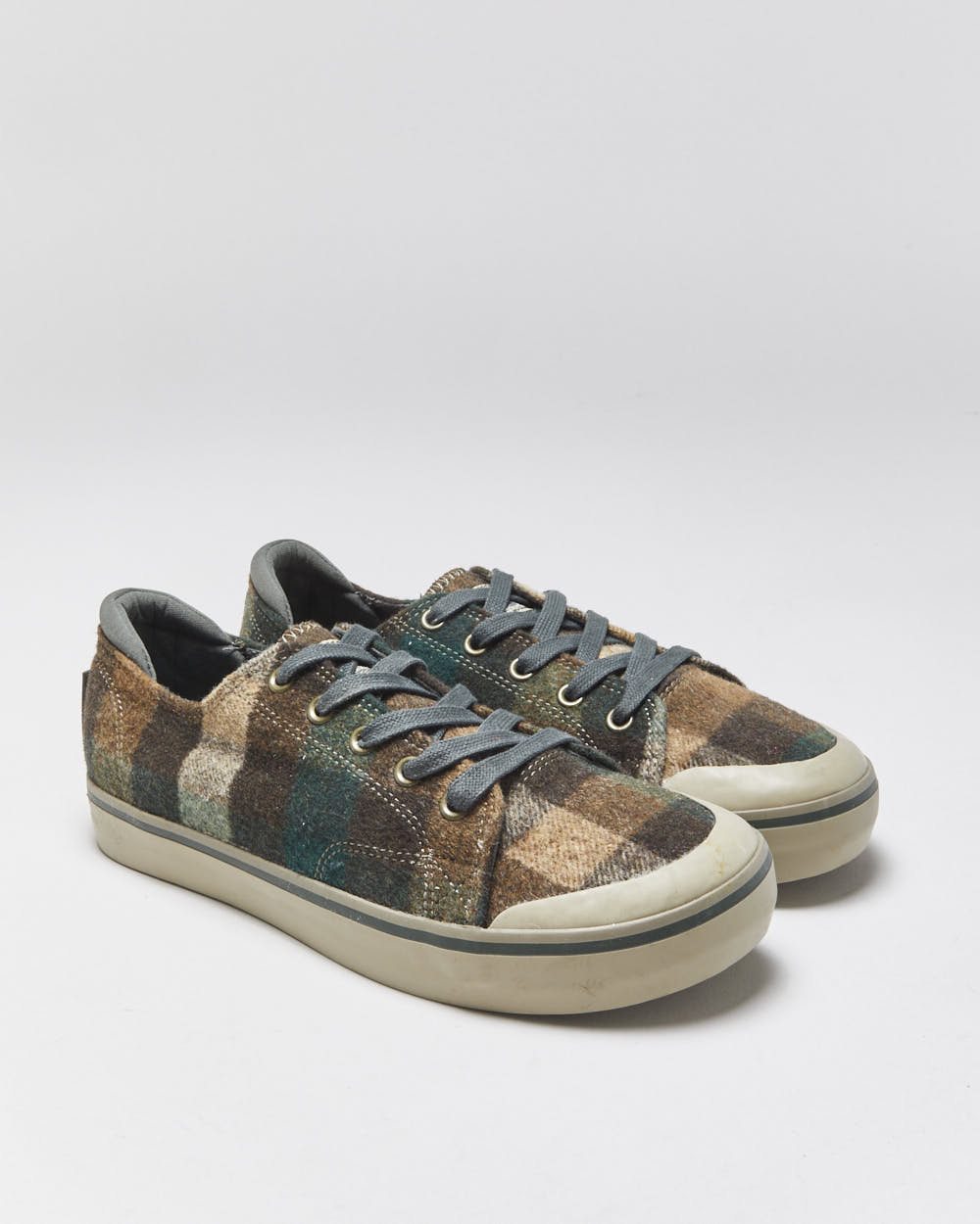 DS 2019 KEEN Elsa III Plaid Wool Blend Women's Low Trainers - UK5