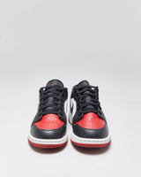 2024 Nike Air Jordan 1 Low 'Bred Toe 2.0' 'Gym Red/Black/White' Trainers - UK4.5