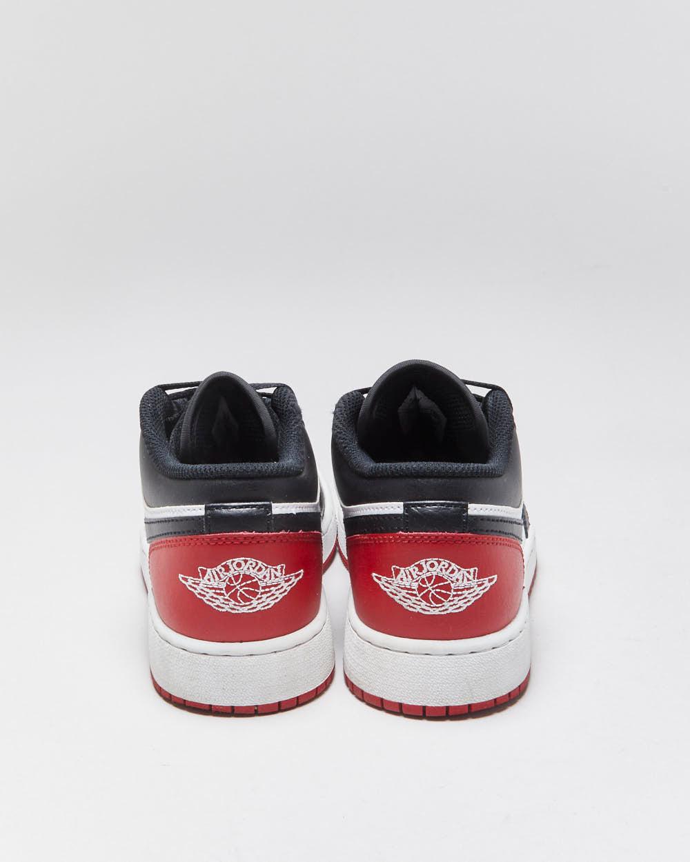 2024 Nike Air Jordan 1 Low 'Bred Toe 2.0' 'Gym Red/Black/White' Trainers - UK4.5