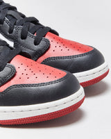 2024 Nike Air Jordan 1 Low 'Bred Toe 2.0' 'Gym Red/Black/White' Trainers - UK4.5