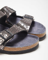 DS Birkenstock Arizona Birko Flor 'Metallic Stone' Two Strap Sandals - UK8