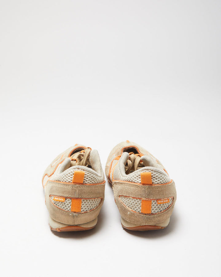 Vintage Y2K 00s Diesel Women's Suede 'Tongueless' Sport Trainers - UK6