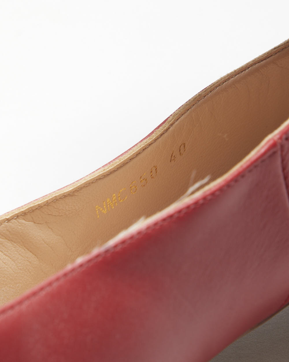 Valentino Garavani Women's Red Leather Ankle Wrap Ballerina Flat Court Shoes - UK7