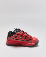 Osiris D3 2001 Women's Red Leather Arctic Camo Skate Shoes - UK4