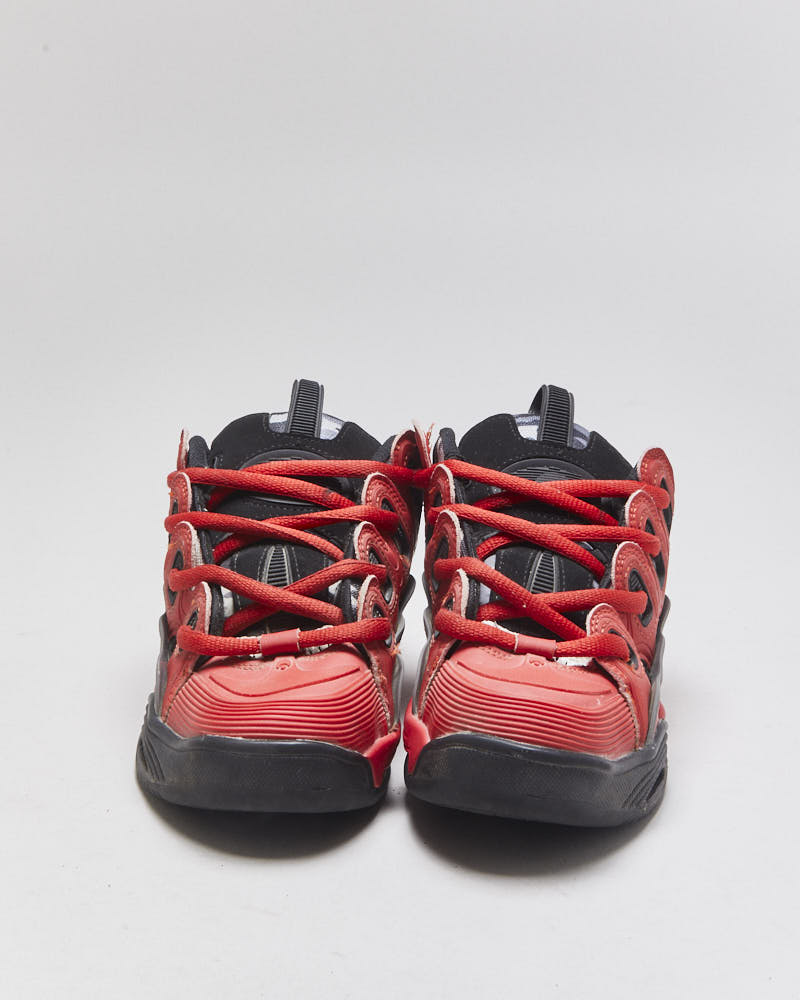 Osiris D3 2001 Women's Red Leather Arctic Camo Skate Shoes - UK4