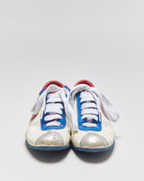Vintage Y2K 00s Gucci Fifth Avenue Leather Monogram Canvas Heart Bowling Trainers - UK3