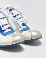 Vintage Y2K 00s Gucci Fifth Avenue Leather Monogram Canvas Heart Bowling Trainers - UK3