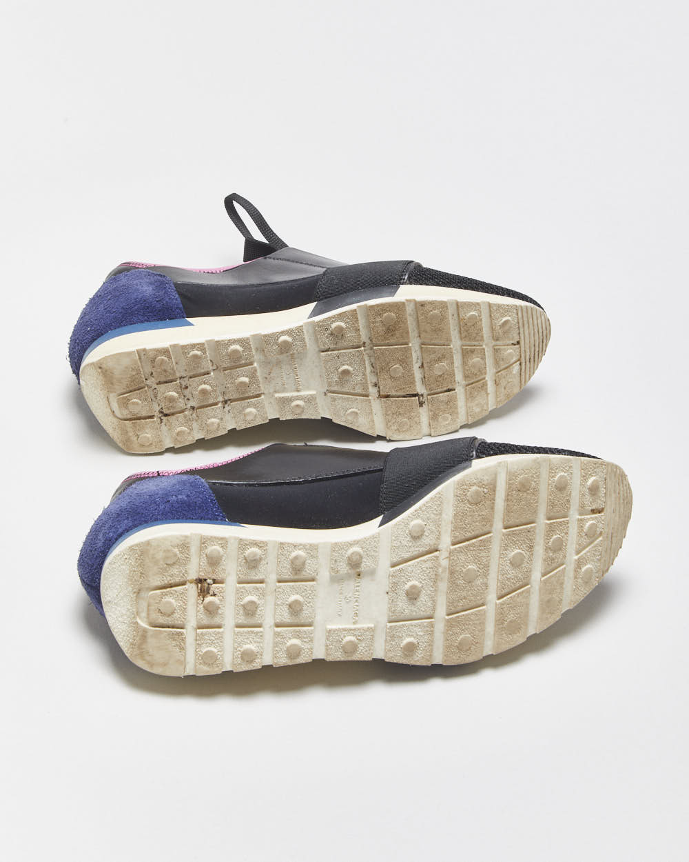 Balenciaga Women's Black/Navy Race Runner Trainers - UK3