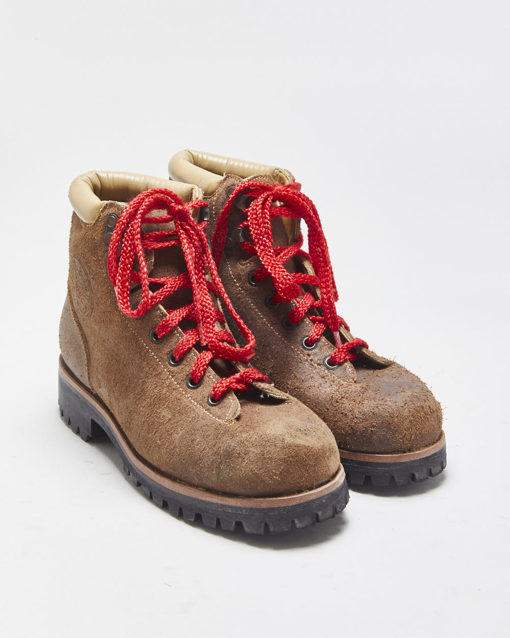 DS Vintage Canada West Shoe Women's Brown Nubuck Vibram Hiking Boots - UK4