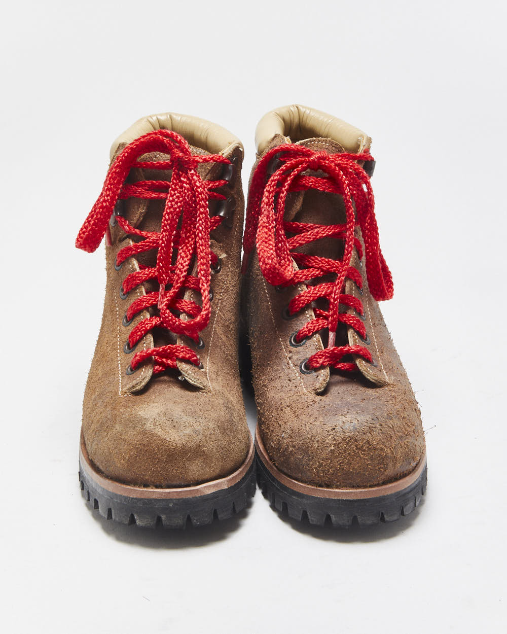 DS Vintage Canada West Shoe Women's Brown Nubuck Vibram Hiking Boots - UK4