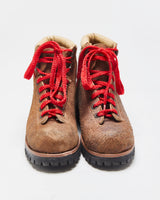DS Vintage Canada West Shoe Women's Brown Nubuck Vibram Hiking Boots - UK4