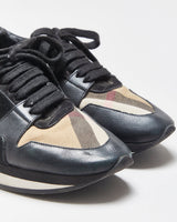 Burberry Women's Leather Nova Check 'Damen' Trainers - UK3