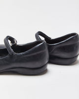 Vintage Y2K 00s Prada Sport Women's Black Leather Square Toe Mary Janes - UK3