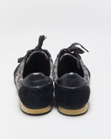 Vintage Coach Women's 'Kelson' Signature C Monogram Suede/Canvas Low-Top Trainers - UK6