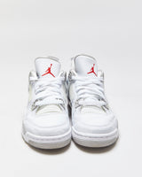 2021 Nike Air Jordan 4 Retro GS 'White Oreo' Women's Trainers - UK5.5