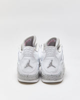 2021 Nike Air Jordan 4 Retro GS 'White Oreo' Women's Trainers - UK5.5