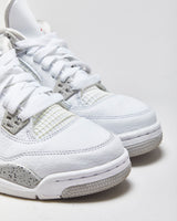 2021 Nike Air Jordan 4 Retro GS 'White Oreo' Women's Trainers - UK5.5
