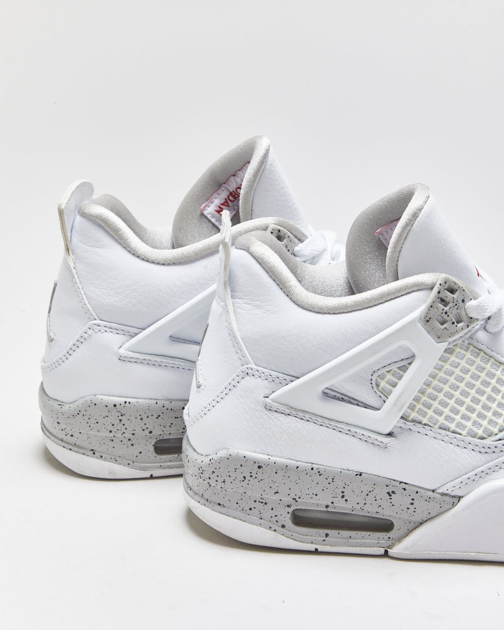 2021 Nike Air Jordan 4 Retro GS 'White Oreo' Women's Trainers - UK5.5