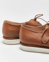 Tod's Tan Brown Leather Women's Comfort Sole Lace-Up Oxford Shoes - UK5