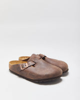 Birkenstock Habana Oiled Nubuck Leather Boston Clog Sandals - UK5