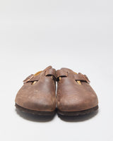 Birkenstock Habana Oiled Nubuck Leather Boston Clog Sandals - UK5