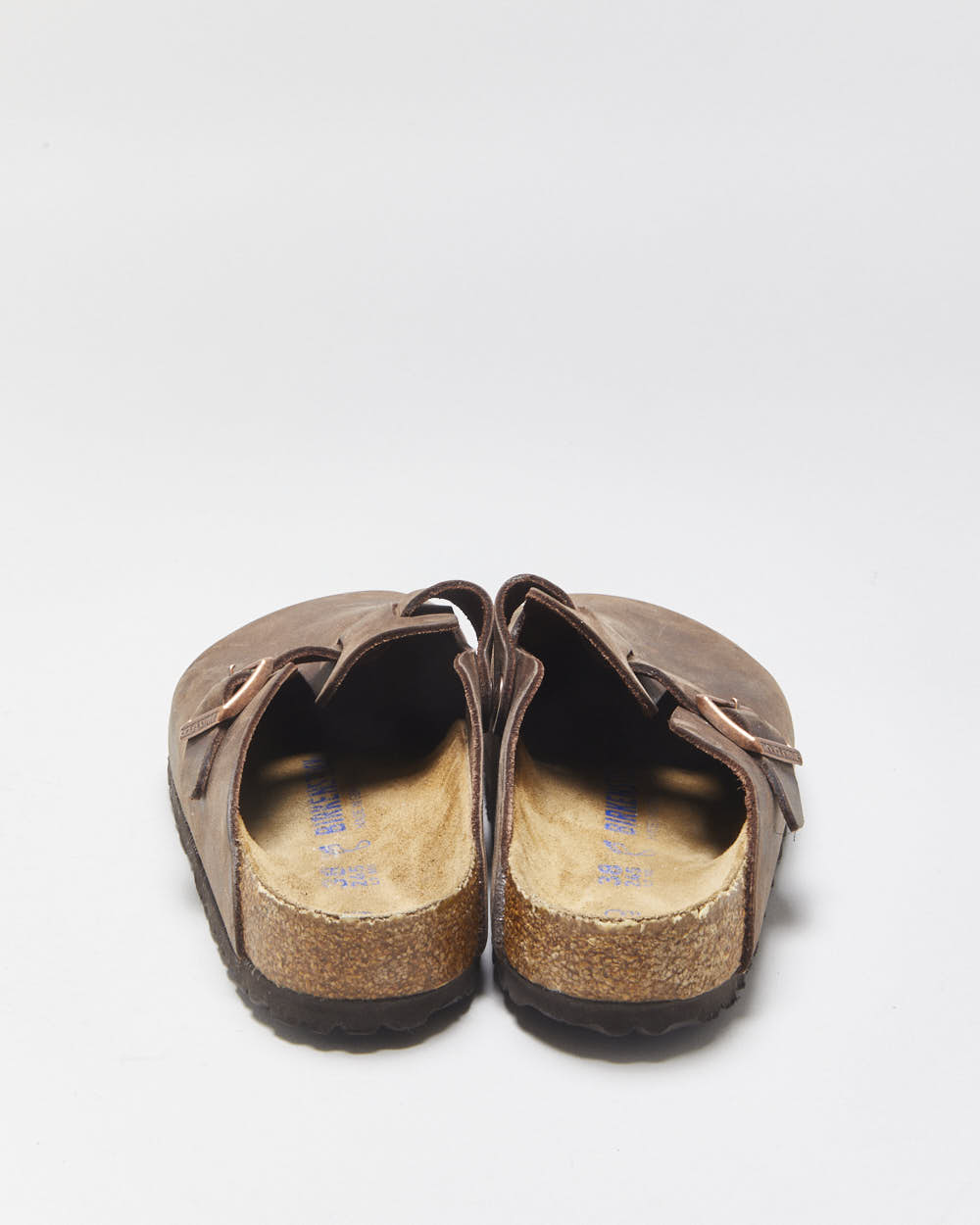 Birkenstock Habana Oiled Nubuck Leather Boston Clog Sandals - UK5