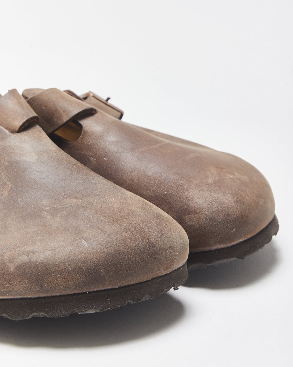 Birkenstock Habana Oiled Nubuck Leather Boston Clog Sandals - UK5