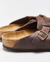 Birkenstock Habana Oiled Nubuck Leather Boston Clog Sandals - UK5