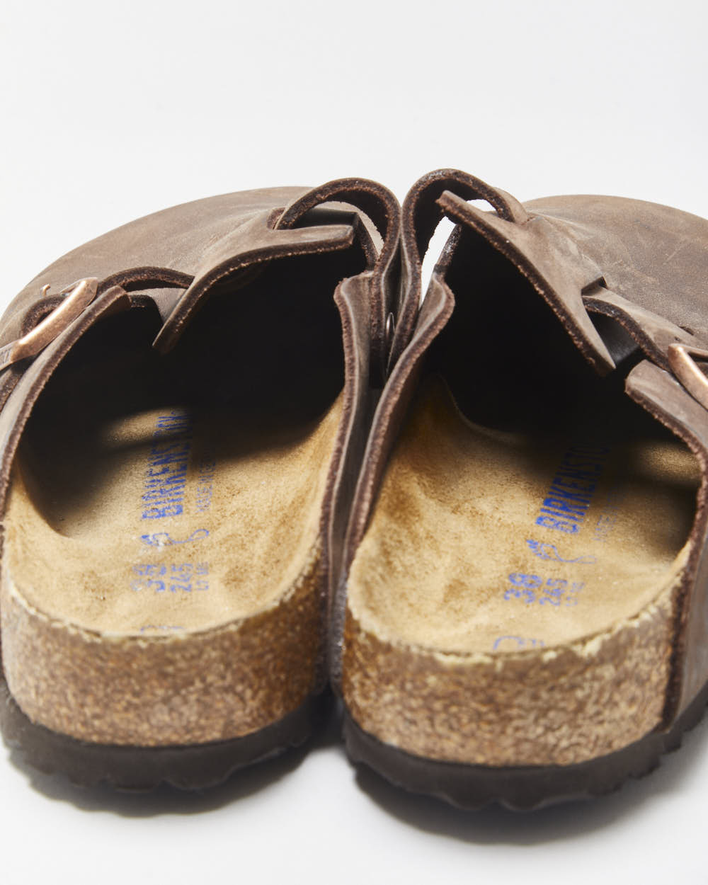 Birkenstock Habana Oiled Nubuck Leather Boston Clog Sandals - UK5