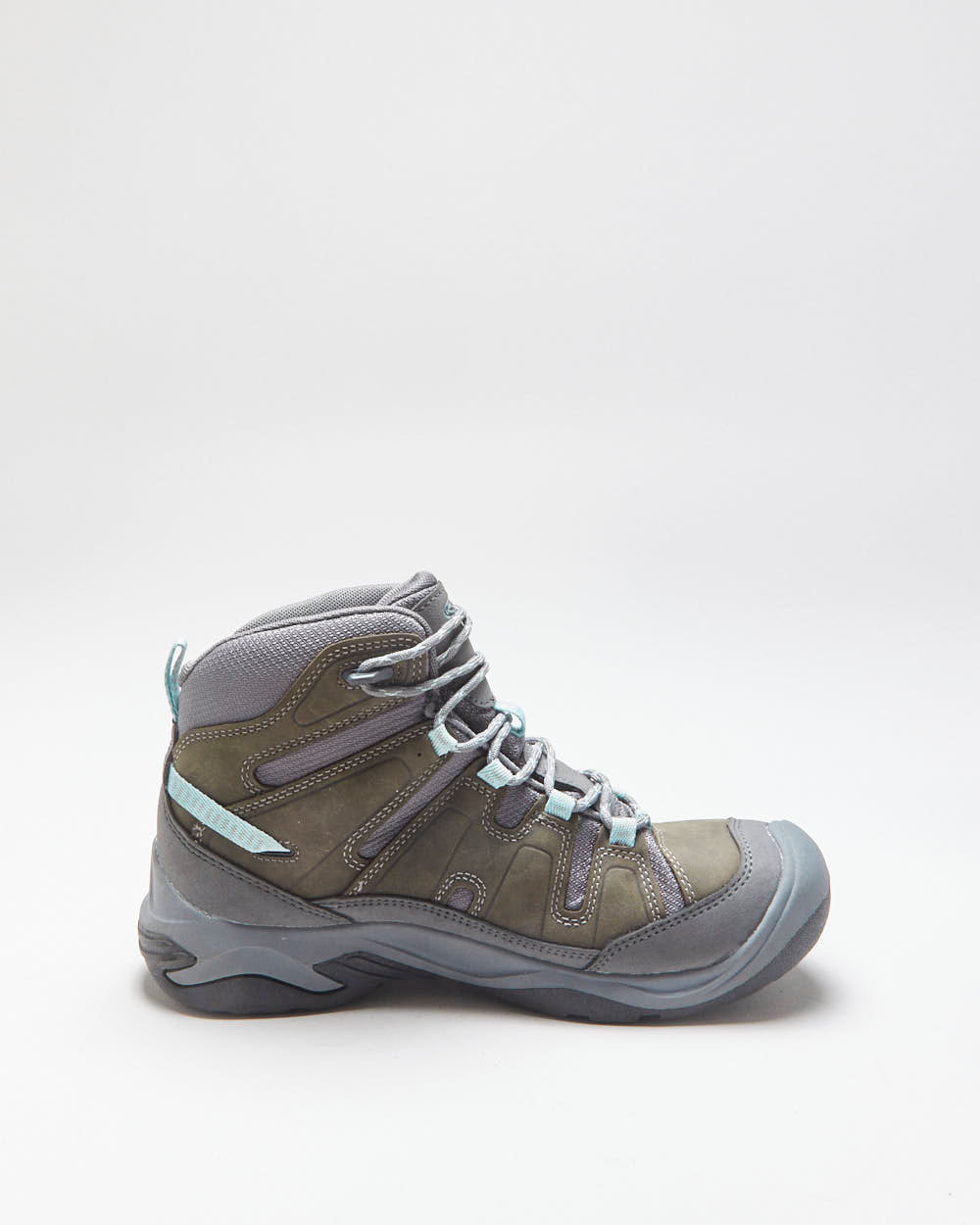 DS KEEN Women's Khaki Suede Circadia KeenDry Waterproof Mid Height Hiking Boots - UK7