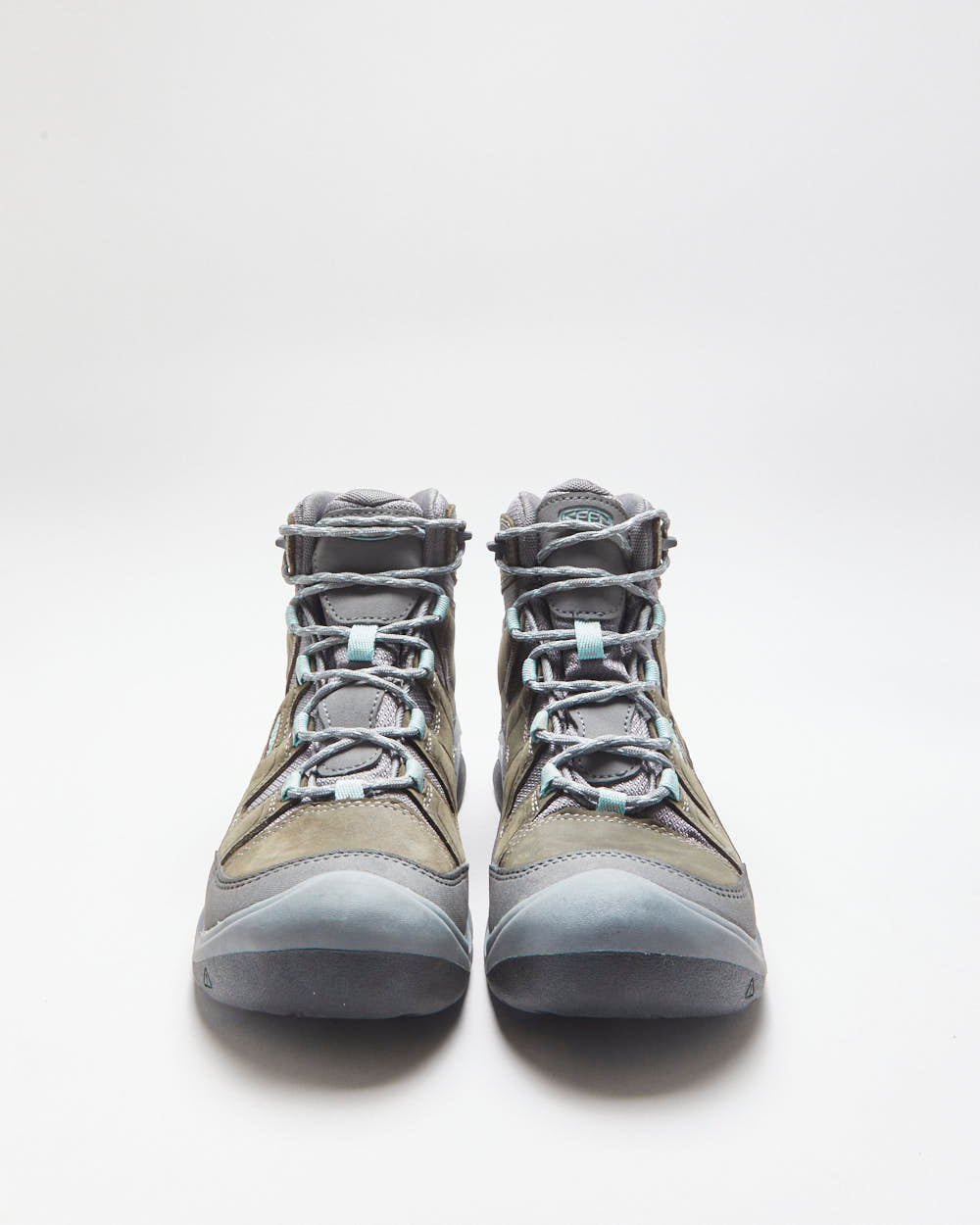 DS KEEN Women's Khaki Suede Circadia KeenDry Waterproof Mid Height Hiking Boots - UK7