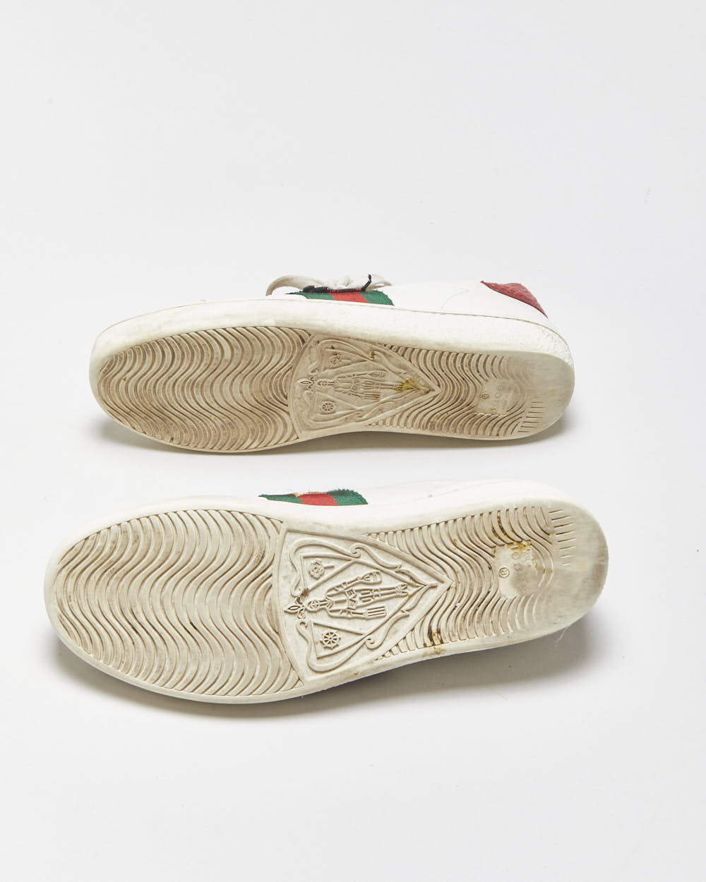 Gucci Ace Women's Leather Embroidered Pineapple &amp; Ladybug Low-Top Trainers - UK2.5