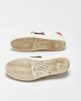Gucci Ace Women's Leather Embroidered Pineapple &amp; Ladybug Low-Top Trainers - UK2.5