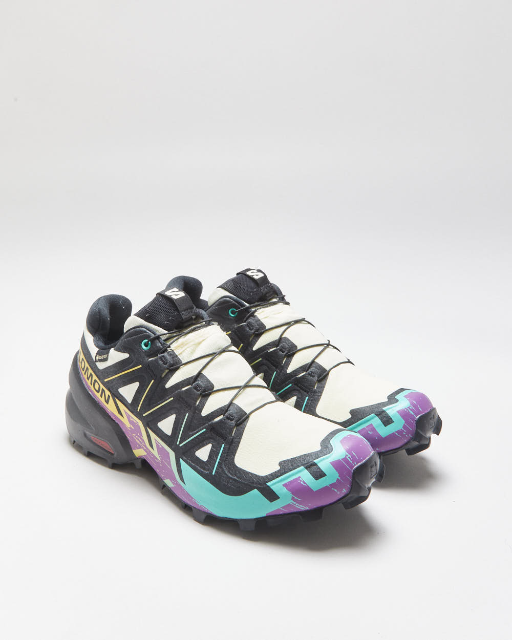 DS 2025 Salomon SPEEDCROSS 6 Gore-Tex Waterfall/Yellow/Black Women's Trail Running Trainers - UK5.5