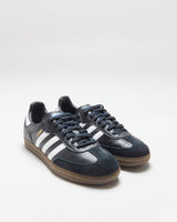 DS Adidas Samba Black Leather Trainers - UK6