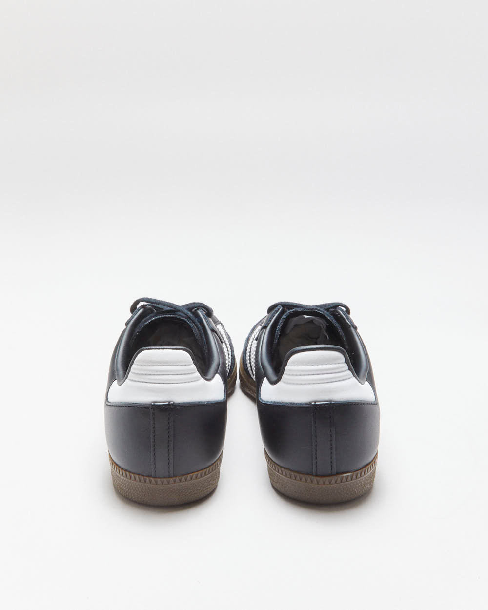 DS Adidas Samba Black Leather Trainers - UK6