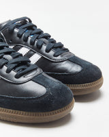 DS Adidas Samba Black Leather Trainers - UK6
