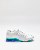 2015 Nike Shox NZ White/Racer Blue Women's Trainers - UK4.5