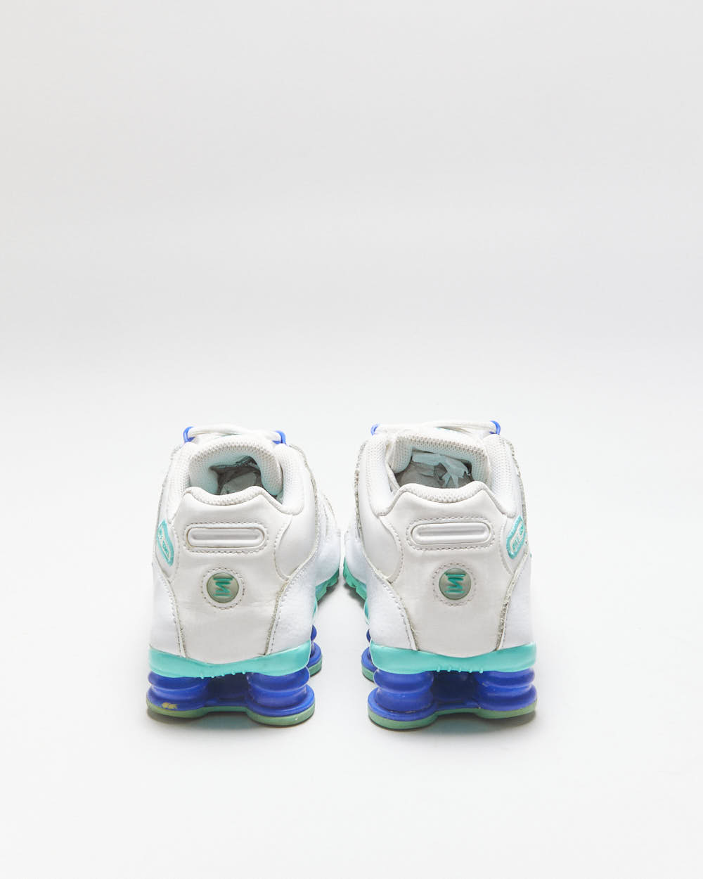 2015 Nike Shox NZ White/Racer Blue Women's Trainers - UK4.5