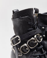 Vintage A.S.98 Women's Leather Buckle Biker Ankle Boots - UK6