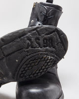Vintage A.S.98 Women's Leather Buckle Biker Ankle Boots - UK6