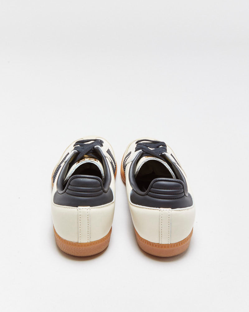 DS 2024 Adidas Samba OG Women's Cream/Neutral/Black Leather Trainers - UK6