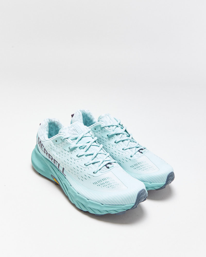DS Merrell Women's Agility Peak 5 Float Pro Frost Blue Trail Running Trainers - UK7.5