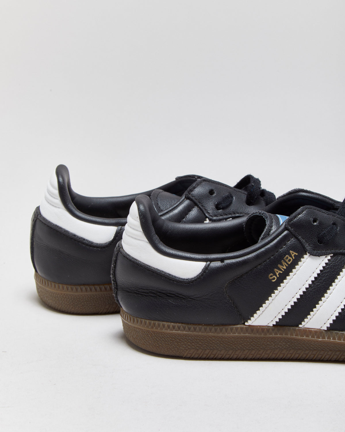 Adidas Samba OG Women's Black/White Leather Trainers - UK3
