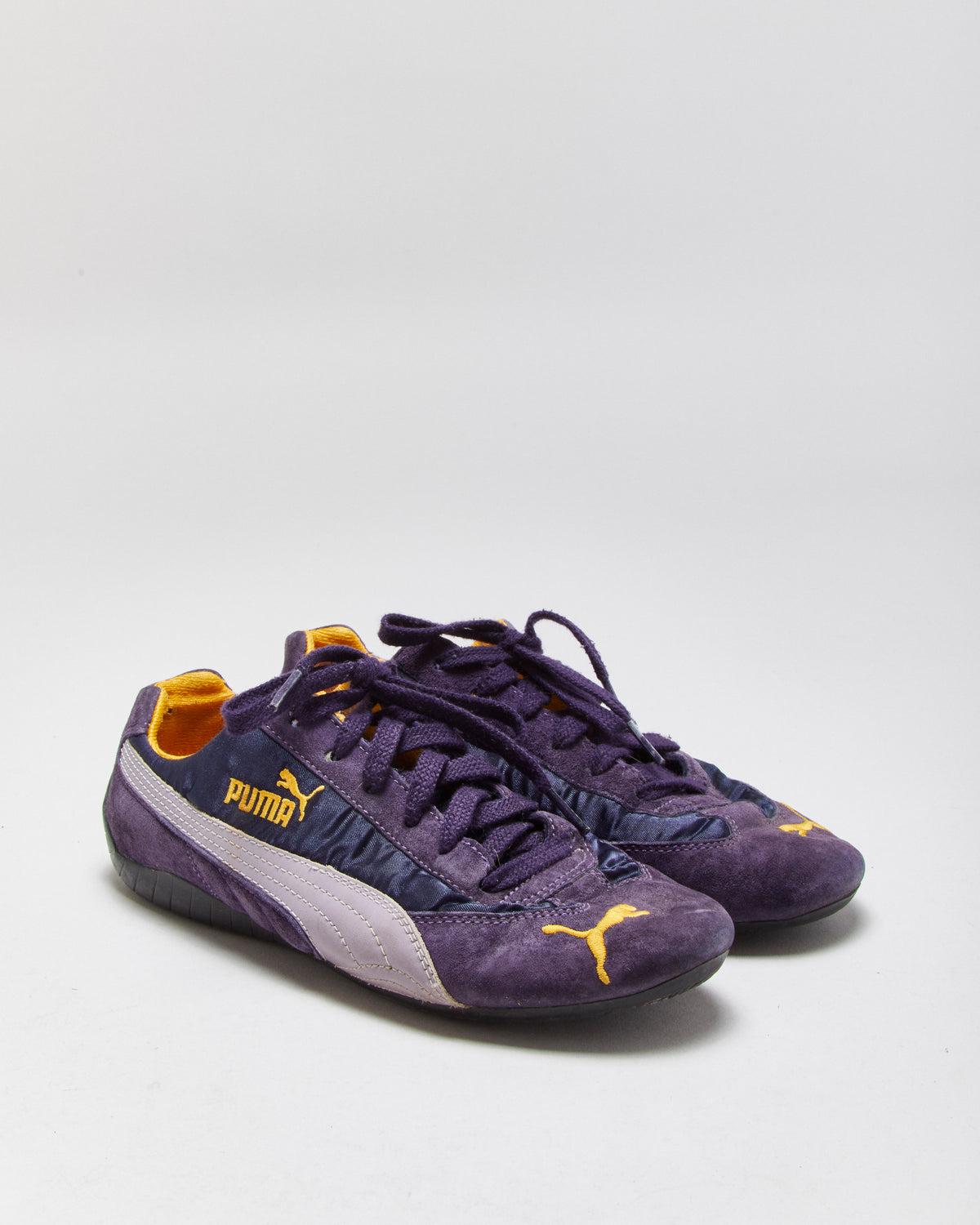 Vintage 2007 Y2K Puma Women's Suede Grape Speedcat Trainers - UK6
