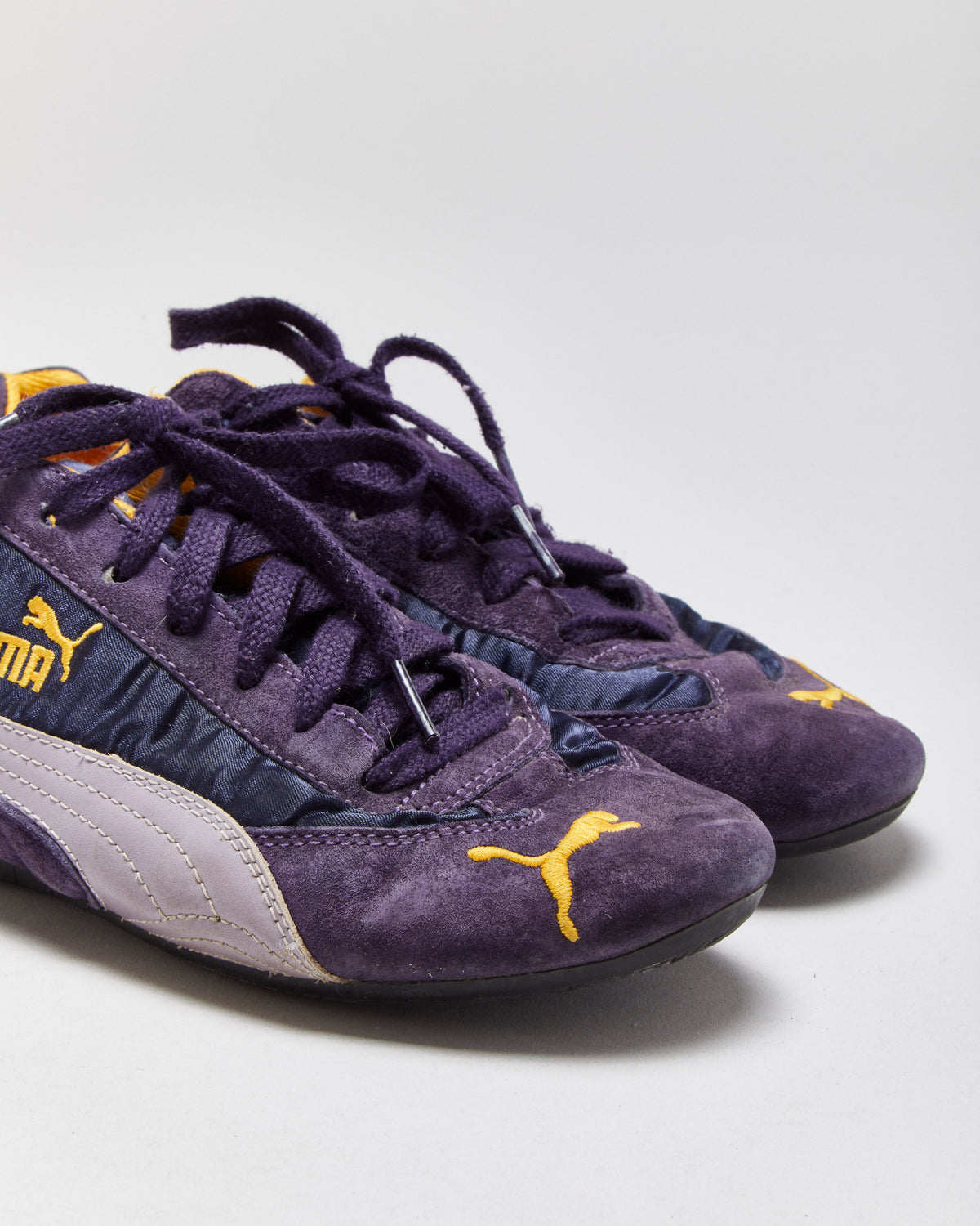 Vintage 2007 Y2K Puma Women's Suede Grape Speedcat Trainers - UK6
