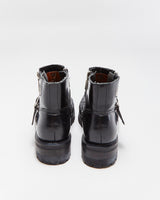 Vintage Harley Davidson Women's Leather Ankle Buckle Biker Boots - UK6.5