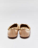 Valentino Garavani Rockstud Pointy Ballet Flats - UK3