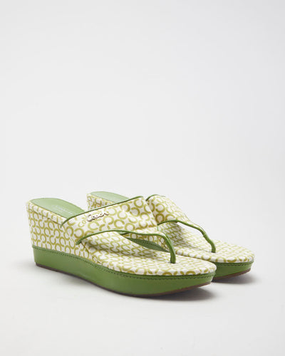 Coach Felicia Wedge Sandals - UK 6